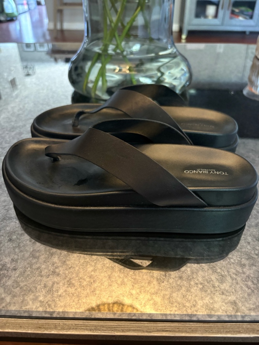 Revolve Tony Bianco Jetta Flatform Sandal in Black Tuscon - Picture 5 of 10
